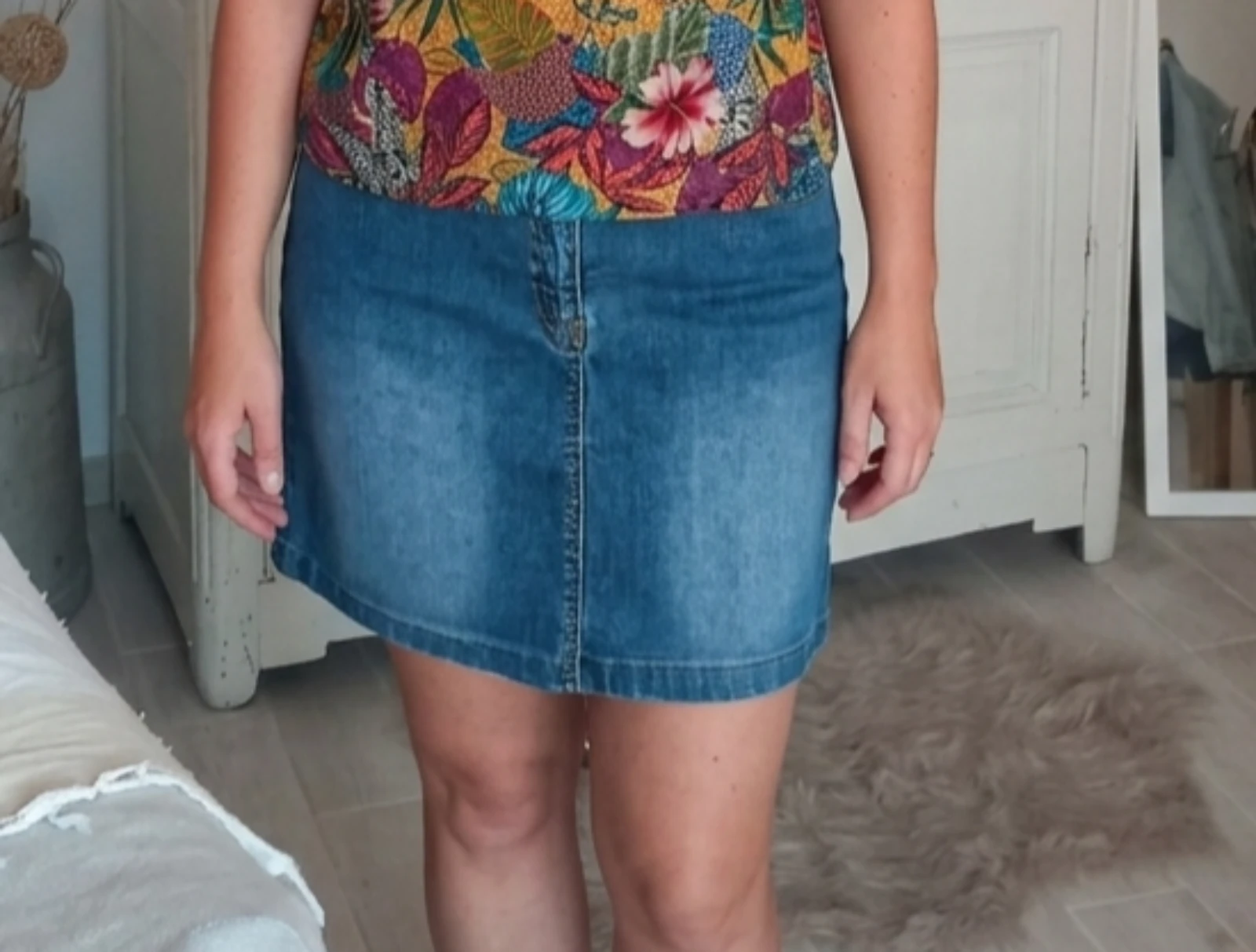 Falda vaquera azul talla 40/42 (M/L) - Ligeramente elástica – photo 10